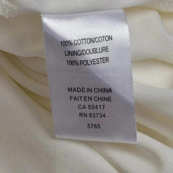 Linea Domani Crochet Midi Dress Cream Boho  Sleeveless Size Large - Picture 7 of 9